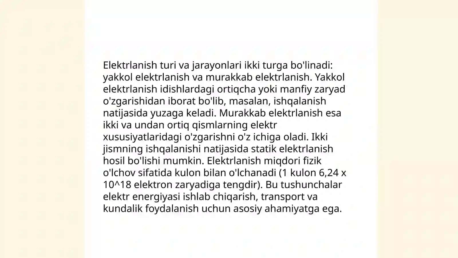 Elektr zaryad. Elektrlanish 4