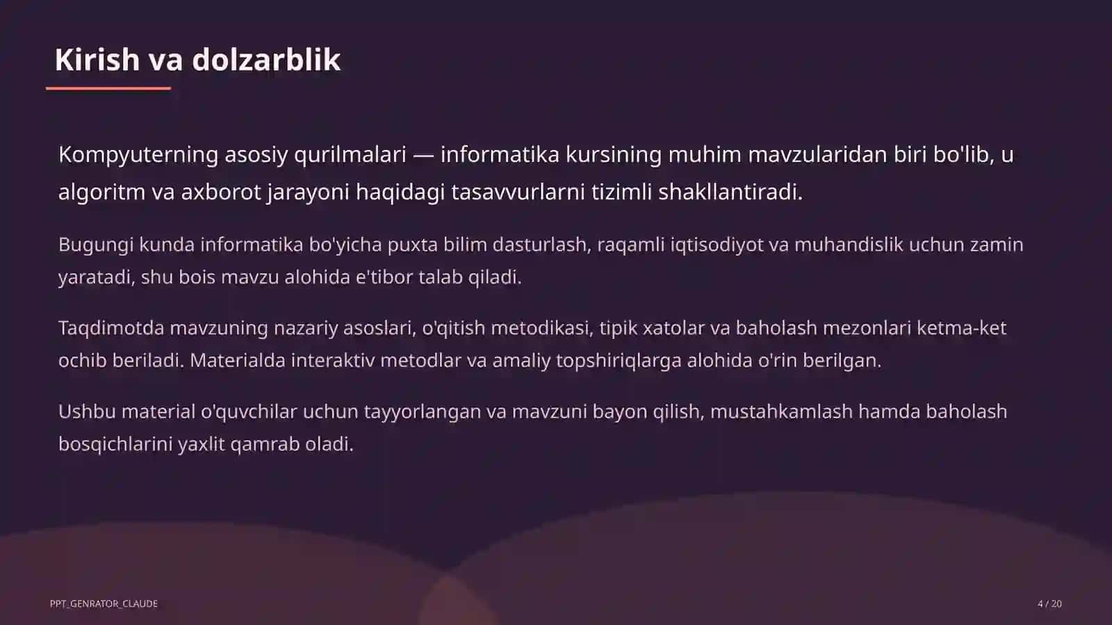 Kompyuterning asosiy qurilmalari (5-sinf) 4