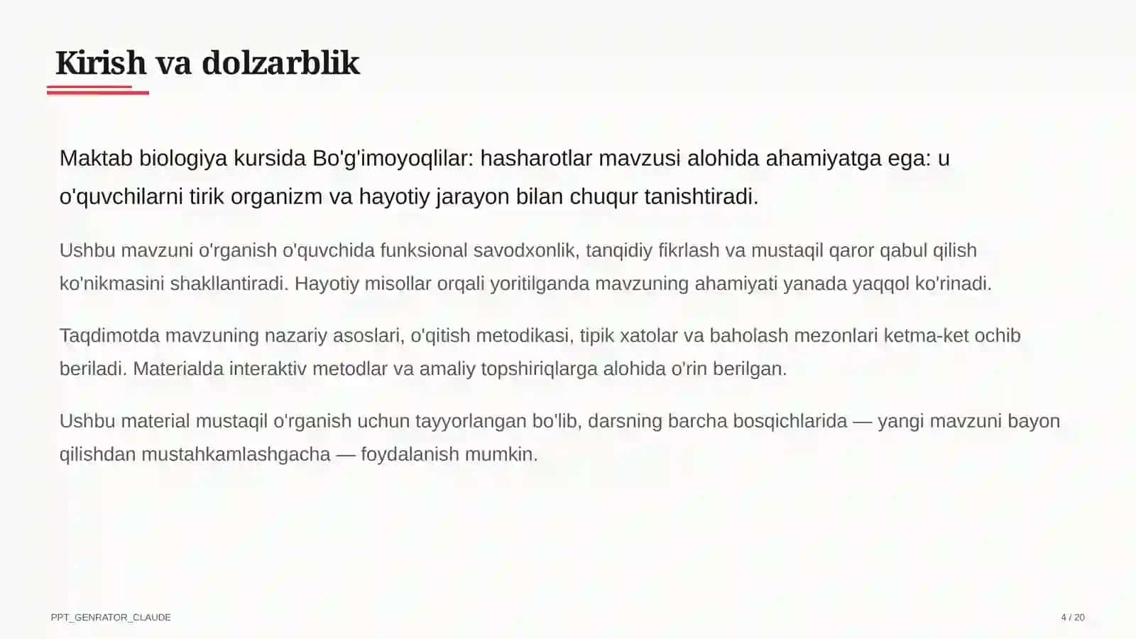 Bo'g'imoyoqlilar: hasharotlar (7-sinf) 4