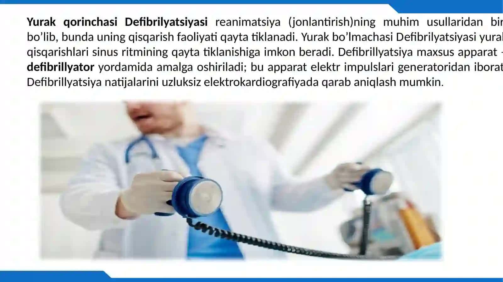 Defibrilator apparati 4