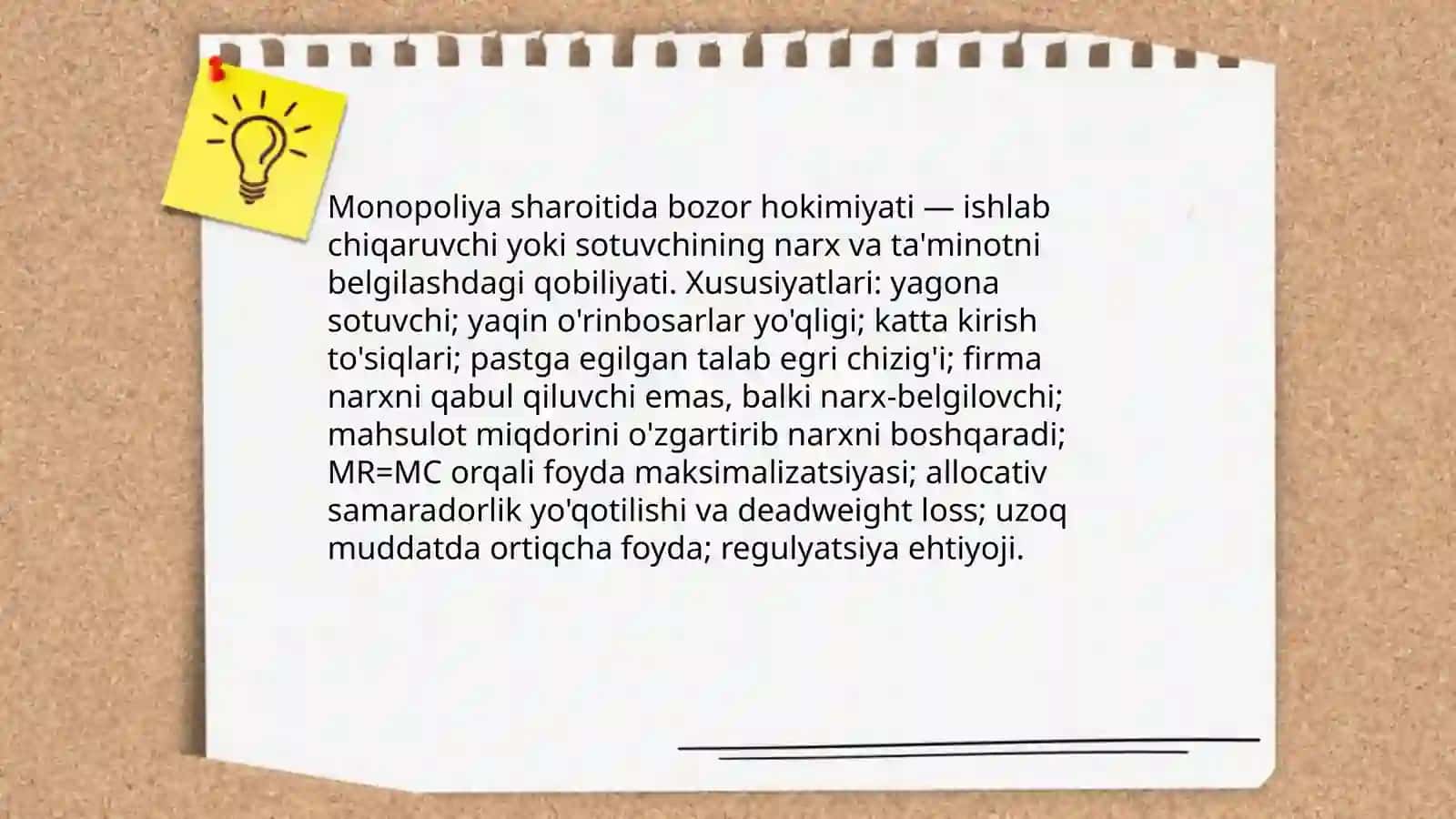 Monopoliya sharoitida narx belgilash va bozor hokimiyati 4