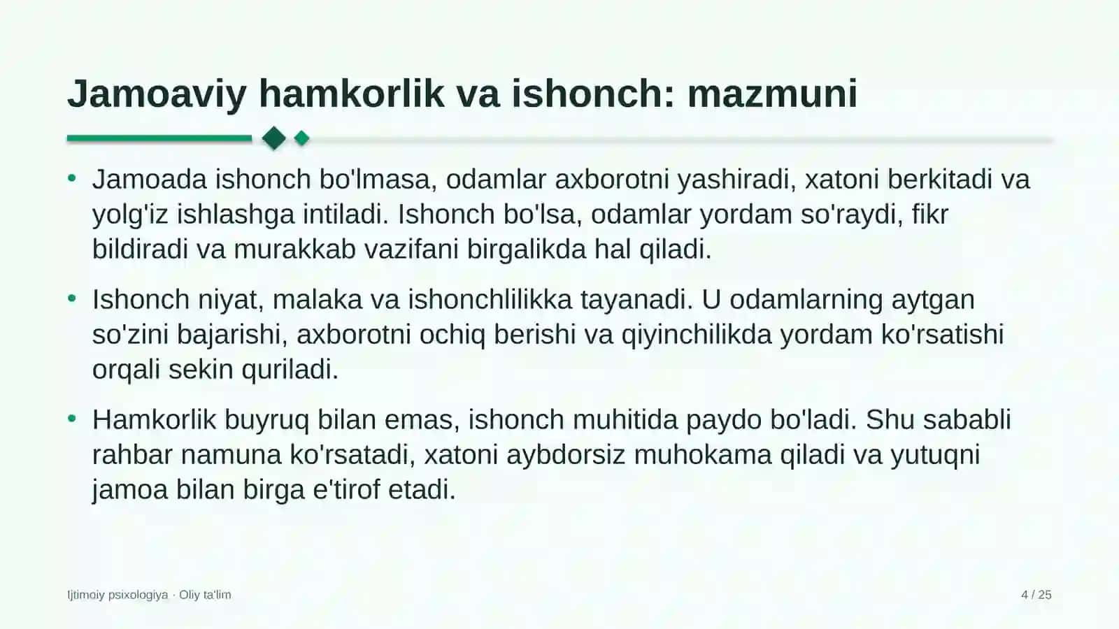 Yoga studiyalarida jamoaviy hamkorlik va ishonch 4