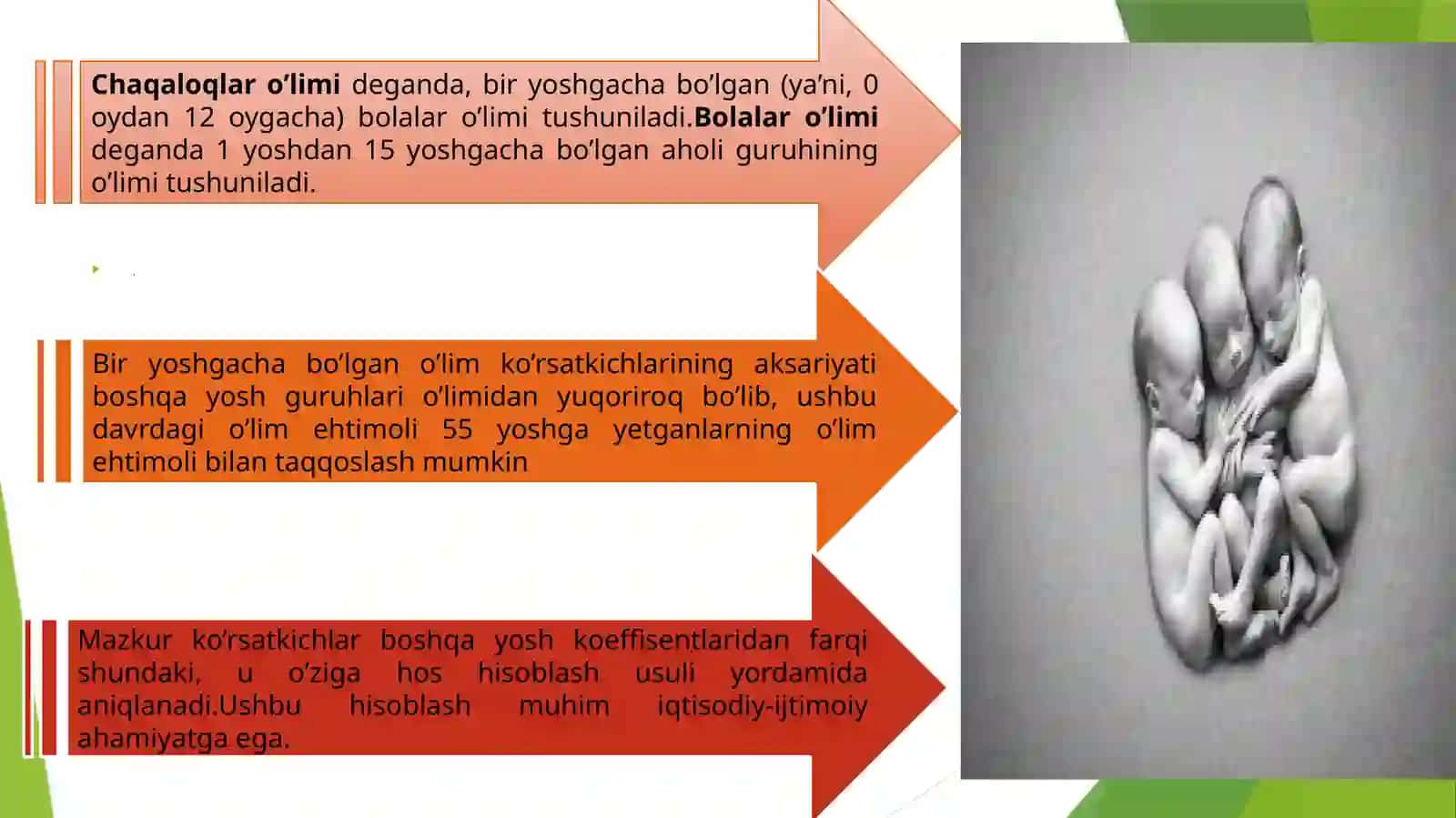 Chaqaloqlar o’limi, uning davrlari va hisoblash  metodlar 4