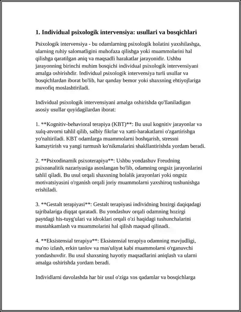 PSIXOLOGIK INTERVENSIYANING SHAKLLARI VA BOSQICHLARI 4