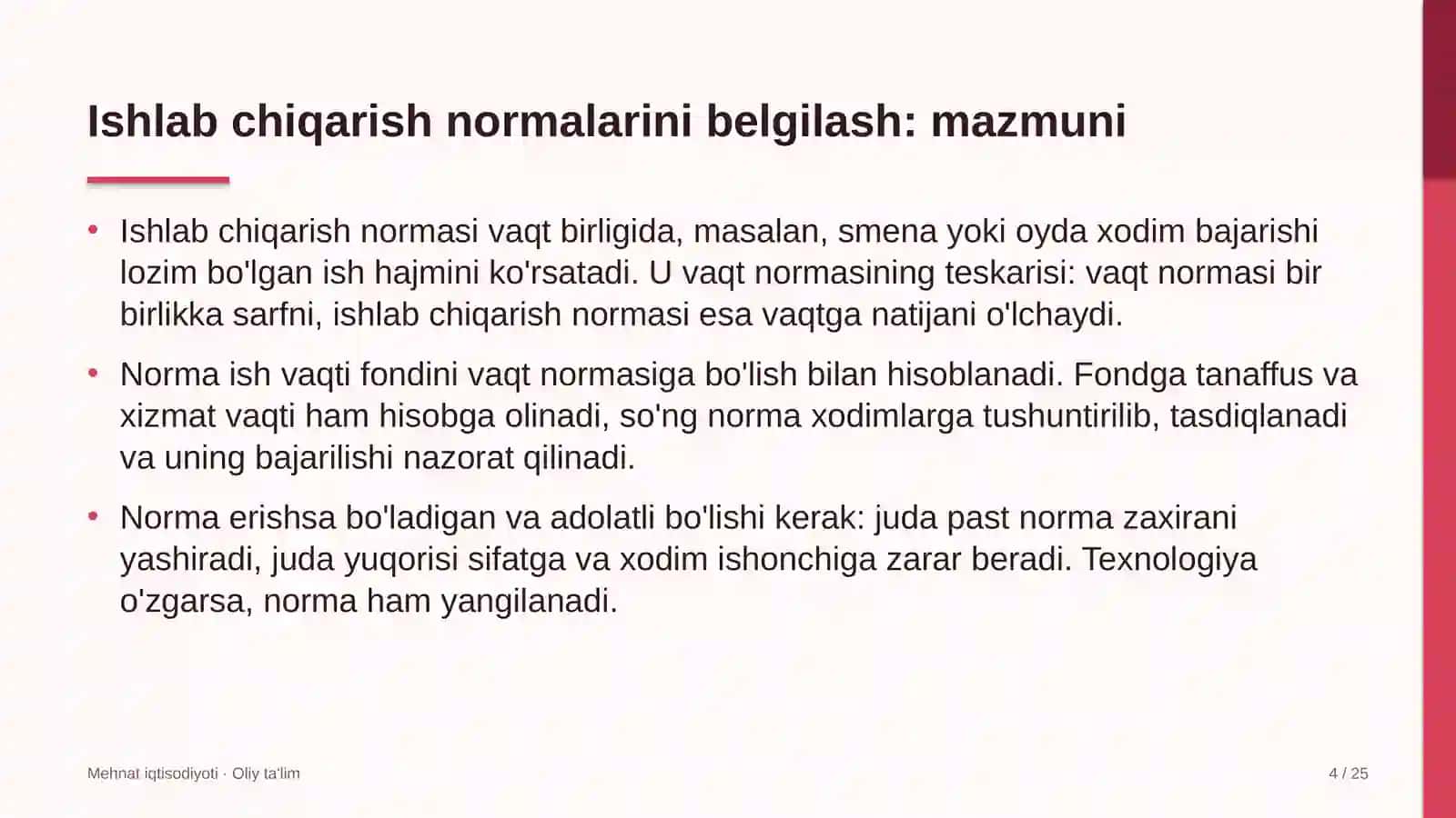 xorijiy universitetlar filiallarida ishlab chiqarish normalarini belgilash 7113 4