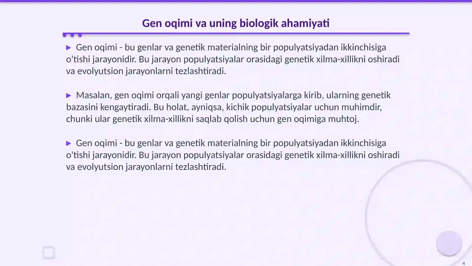 Migratsiya va gen oqimi 4