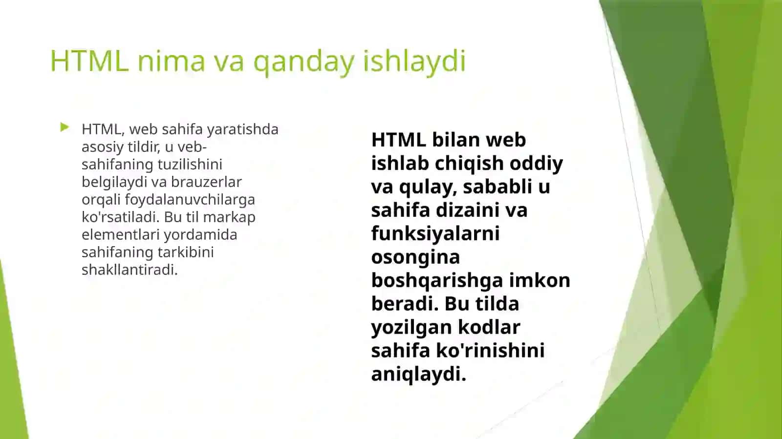 Tibbiyotda axborot texnologiyalari fanidan “HTML tilida veb sahifa yaratish” mavzusida tayyorlagan taqdimoti 4