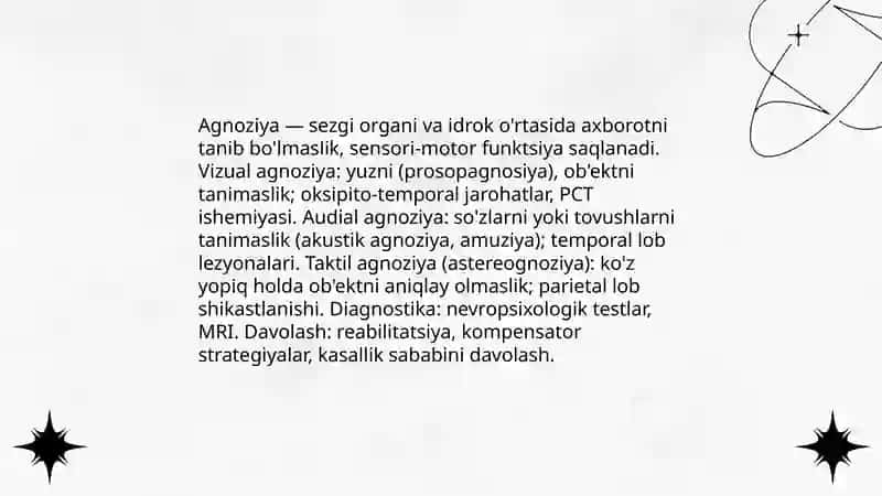 Sezgi va idrok patologiyasi 4