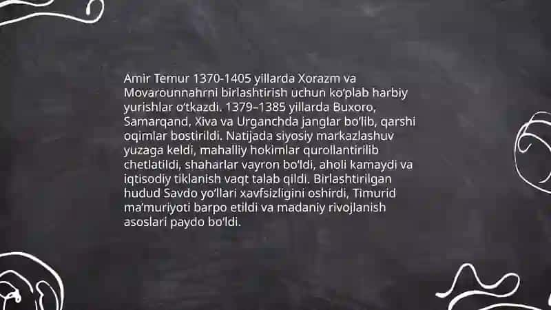 Amir temur janglari va xarbiy yurishlar ularning oqibatlari 4