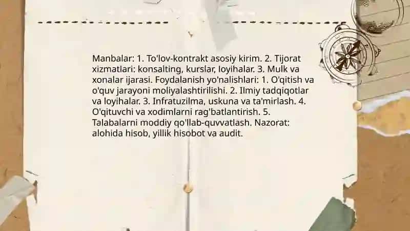 Byudjet va byudjetdan tashqari daromadlardan foydalanish 4