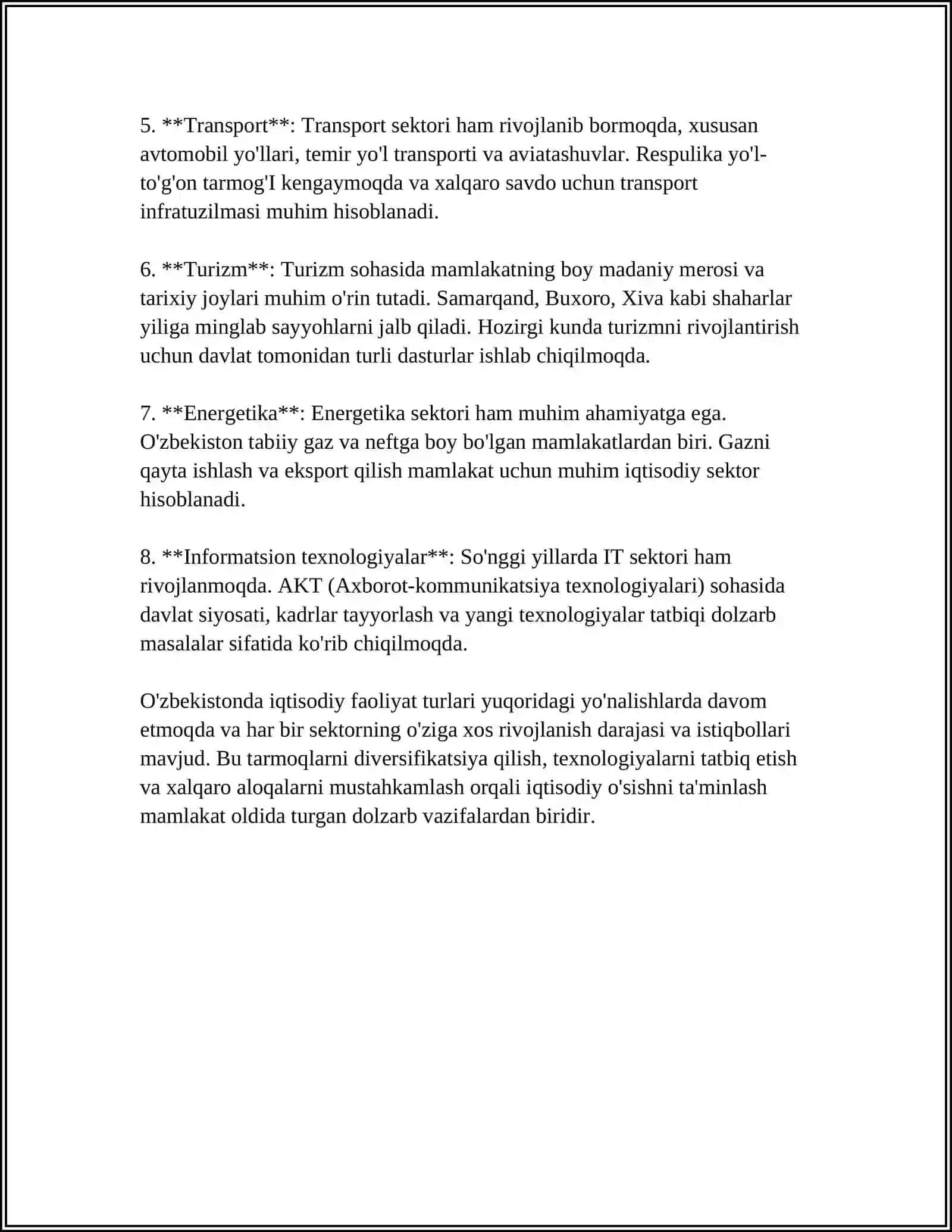 IQTISODIY FAOLIYAT 4