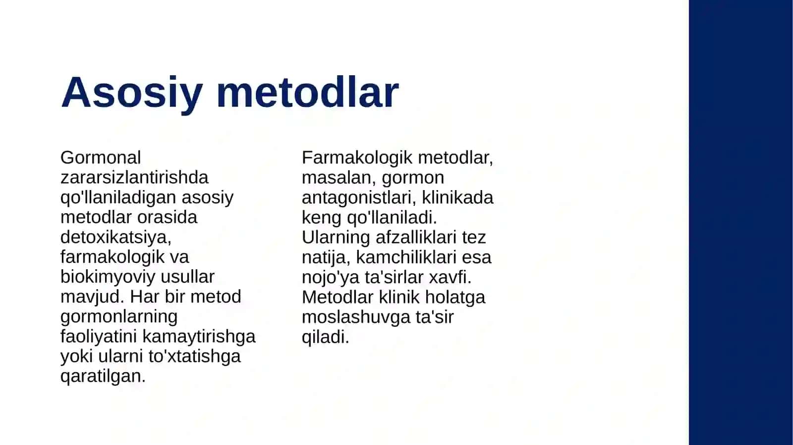 Jigarda gormonlarning zararsizlantirilishi, klinik ahamiyati 4