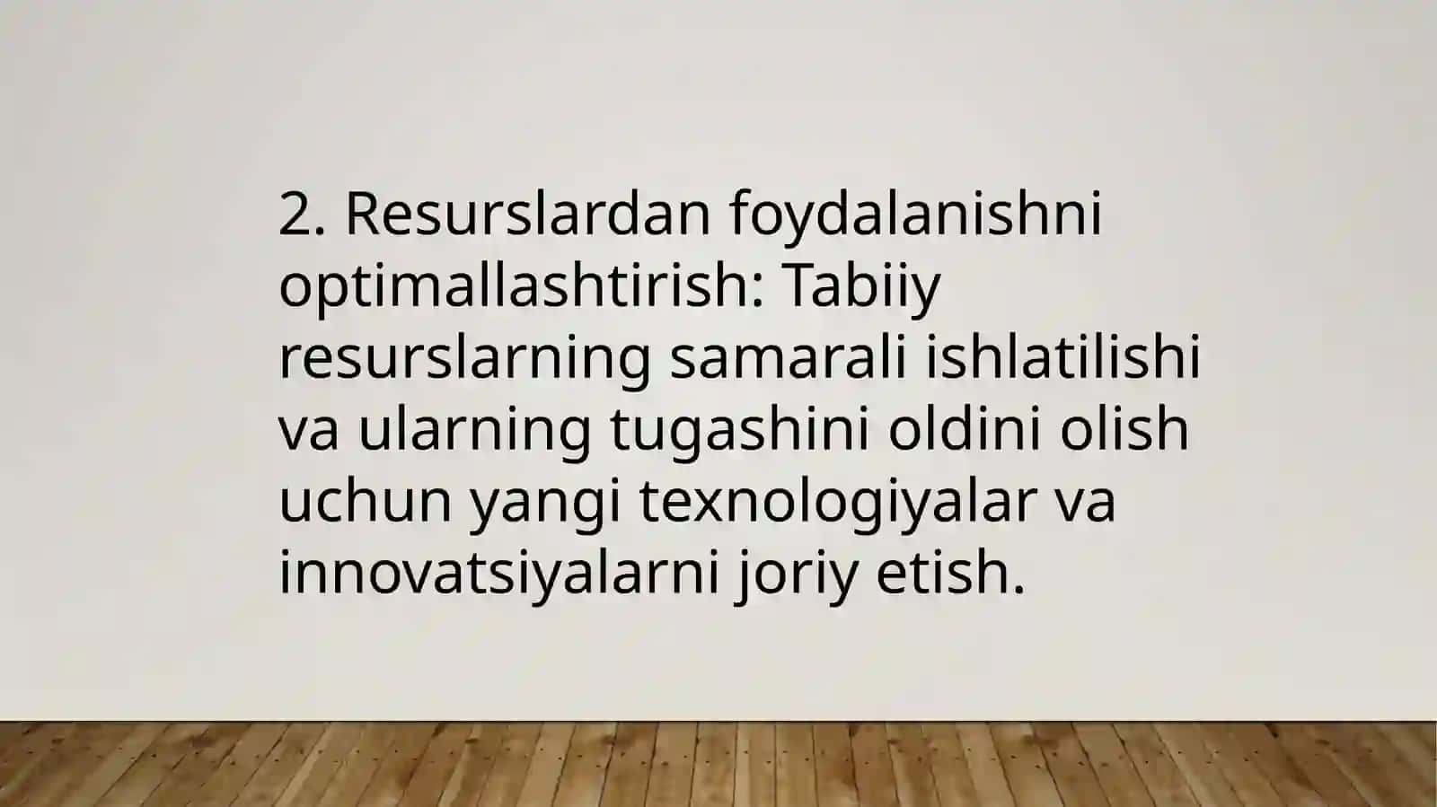 Atrof muhit muhofaza qilish boʻyicha 2030 yilgacha boʻlgan konsepsiya 4