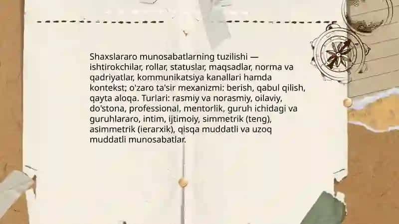 Shaxslararo muloqotning shaxs taraqqiyotidagi oʻrni 4