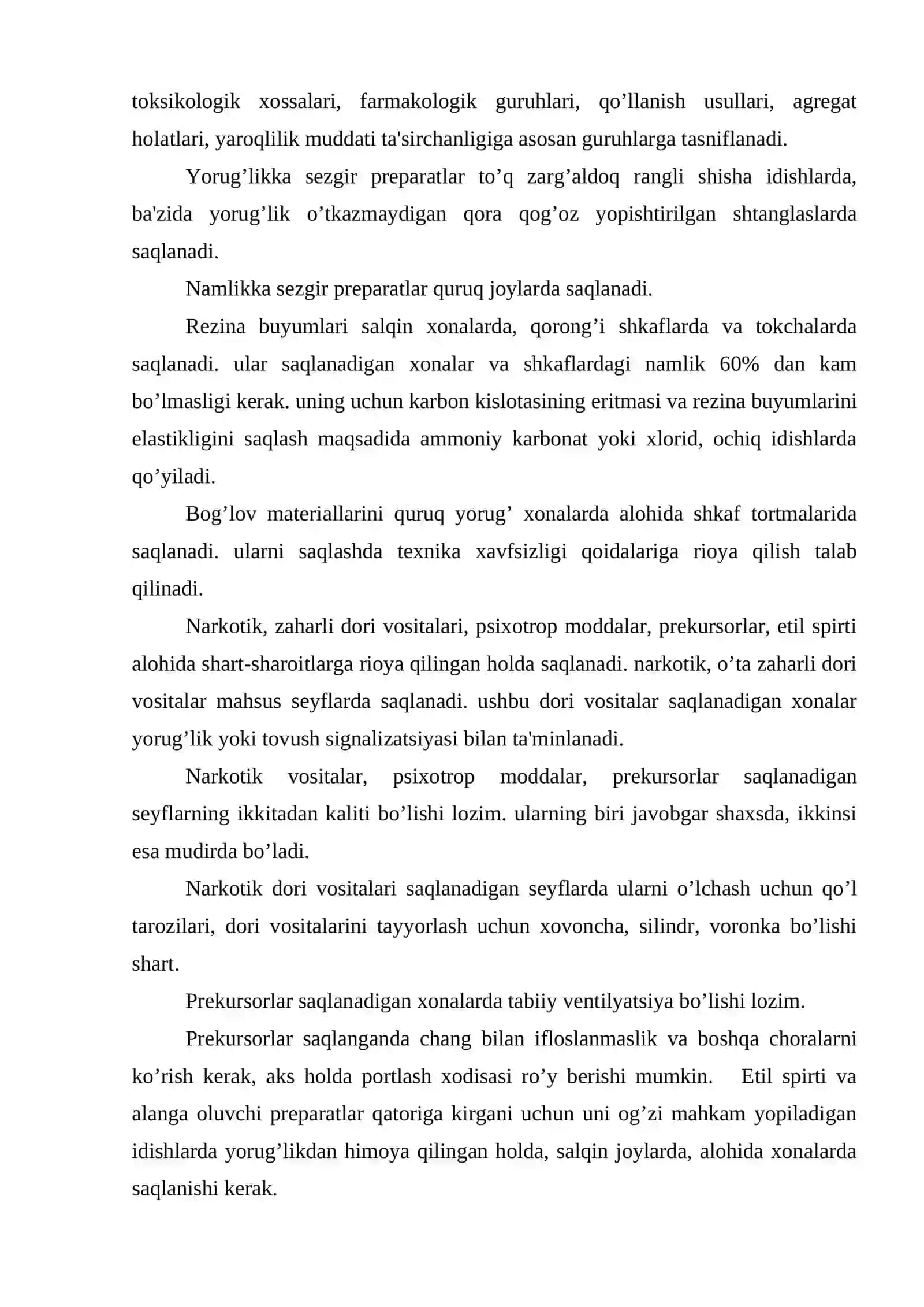 Dorixonada g’amlamalar bo’limi ishini tashkil qilish. Laboratoriya va qadoqlash ishlari 4