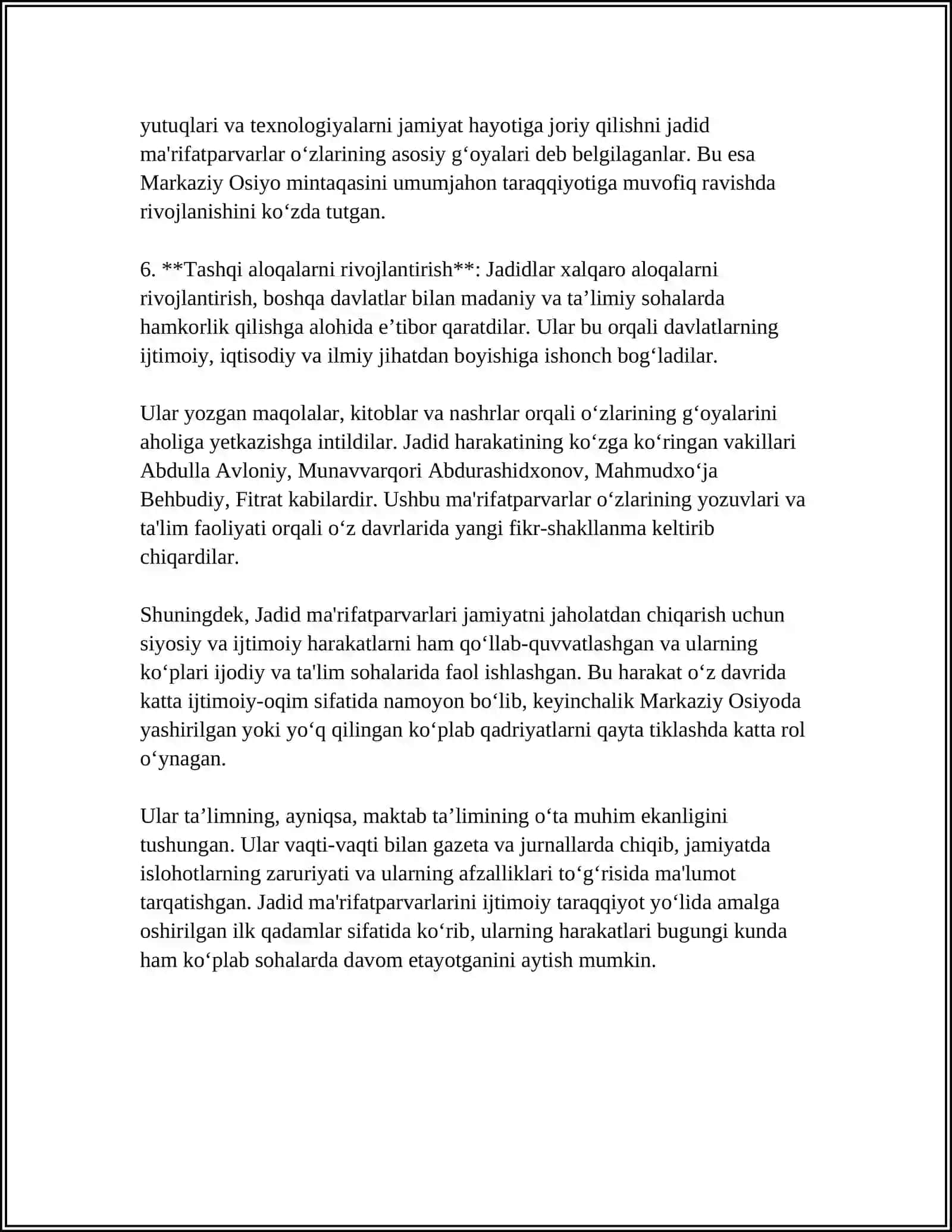 JADID MA'RIFATPARVARLARINING PEDAGOGIK QARASHLARI 4
