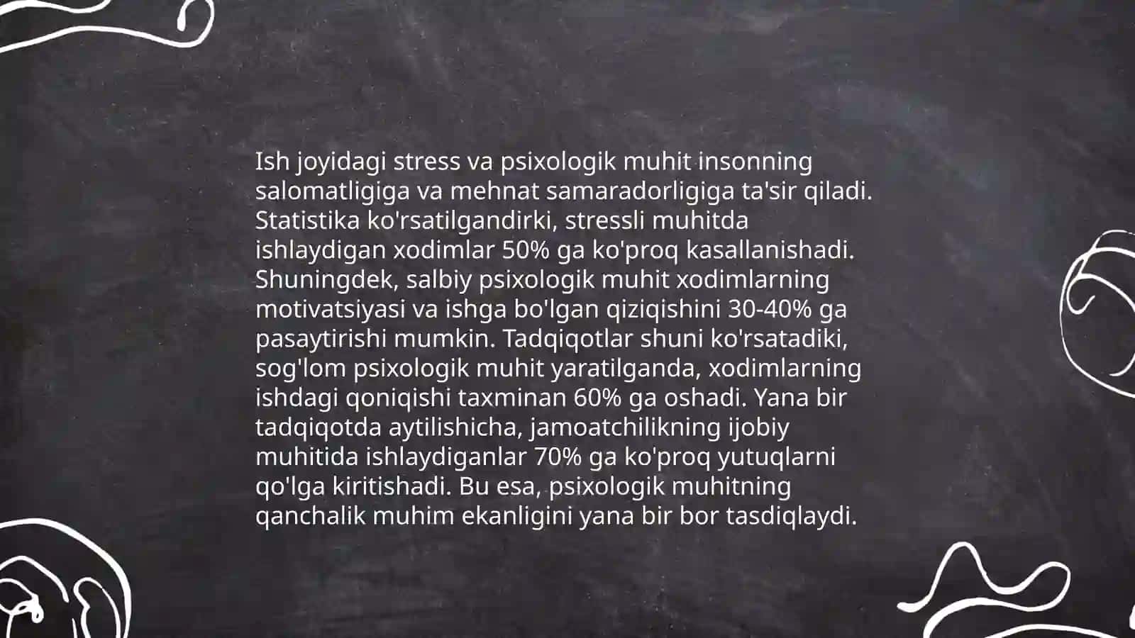 Xodimlar rivojlanishida psixologik muhitning o‘rni 4