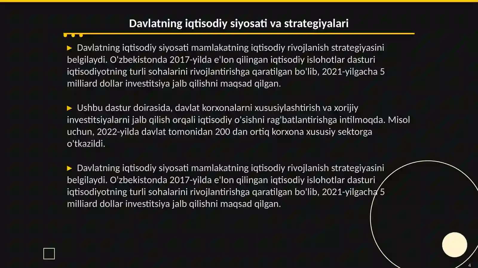 Davlatning iqtisodiyotdagi roli 4
