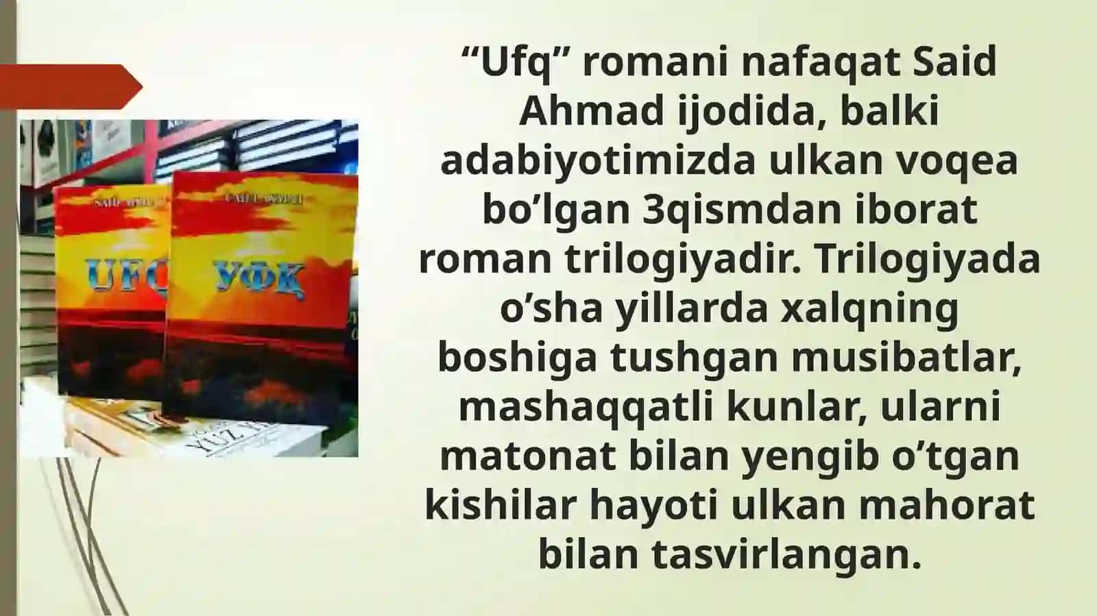 "Ufq" romani tahlili 4