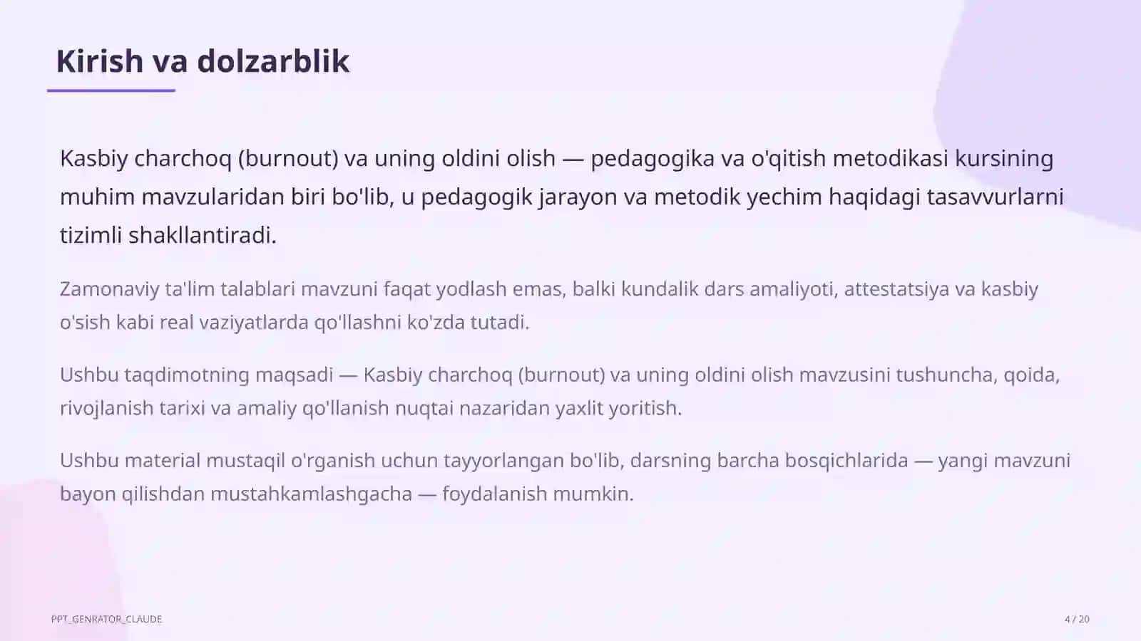 Kasbiy charchoq (burnout) va uning oldini olish 4