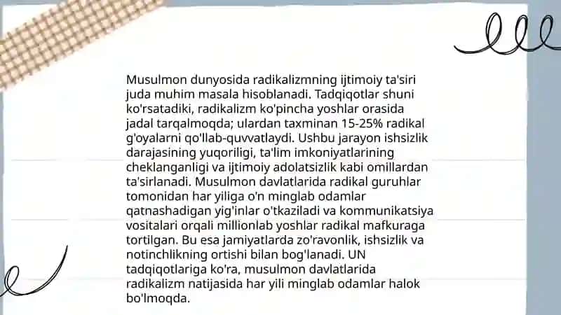 Din niqobidagi tahdidlarning musulmon dunyos uchun xavfi 4