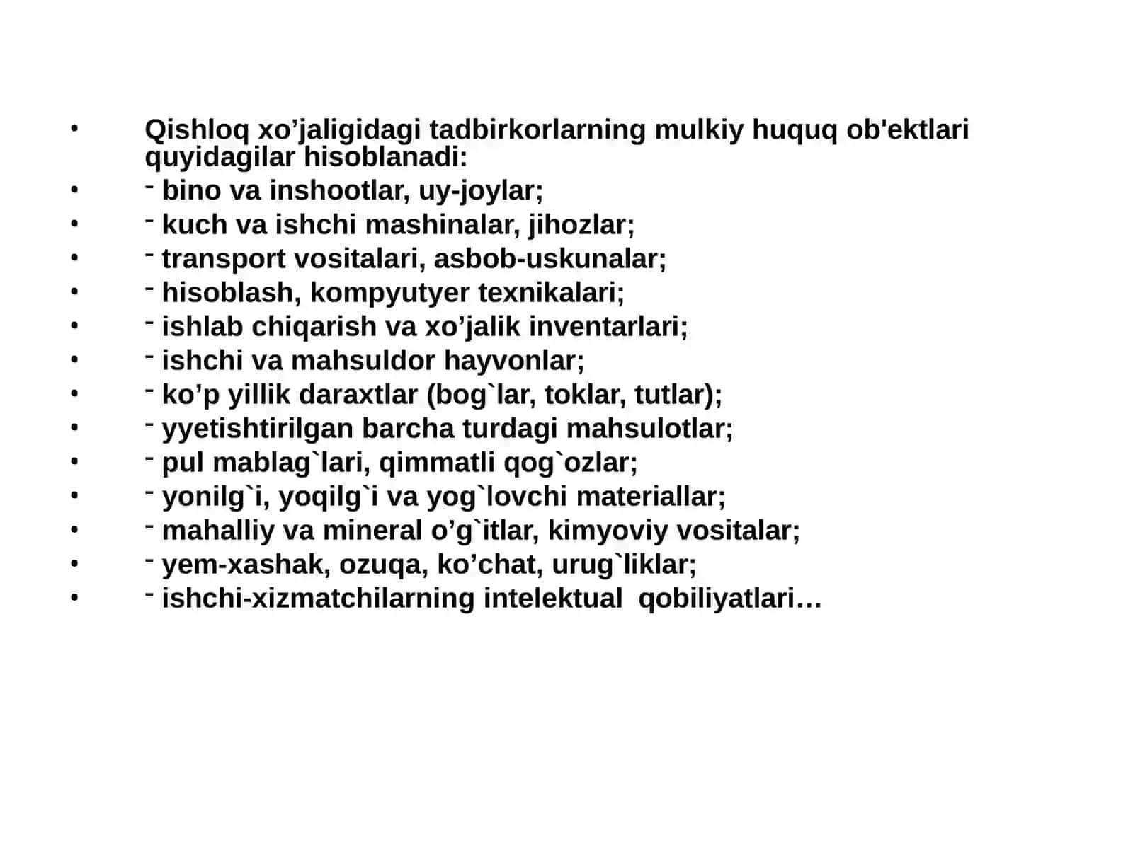 QIShLOQXO’JALIGIDAMULKVATADBIRKORLIKSHAKLLARI 4