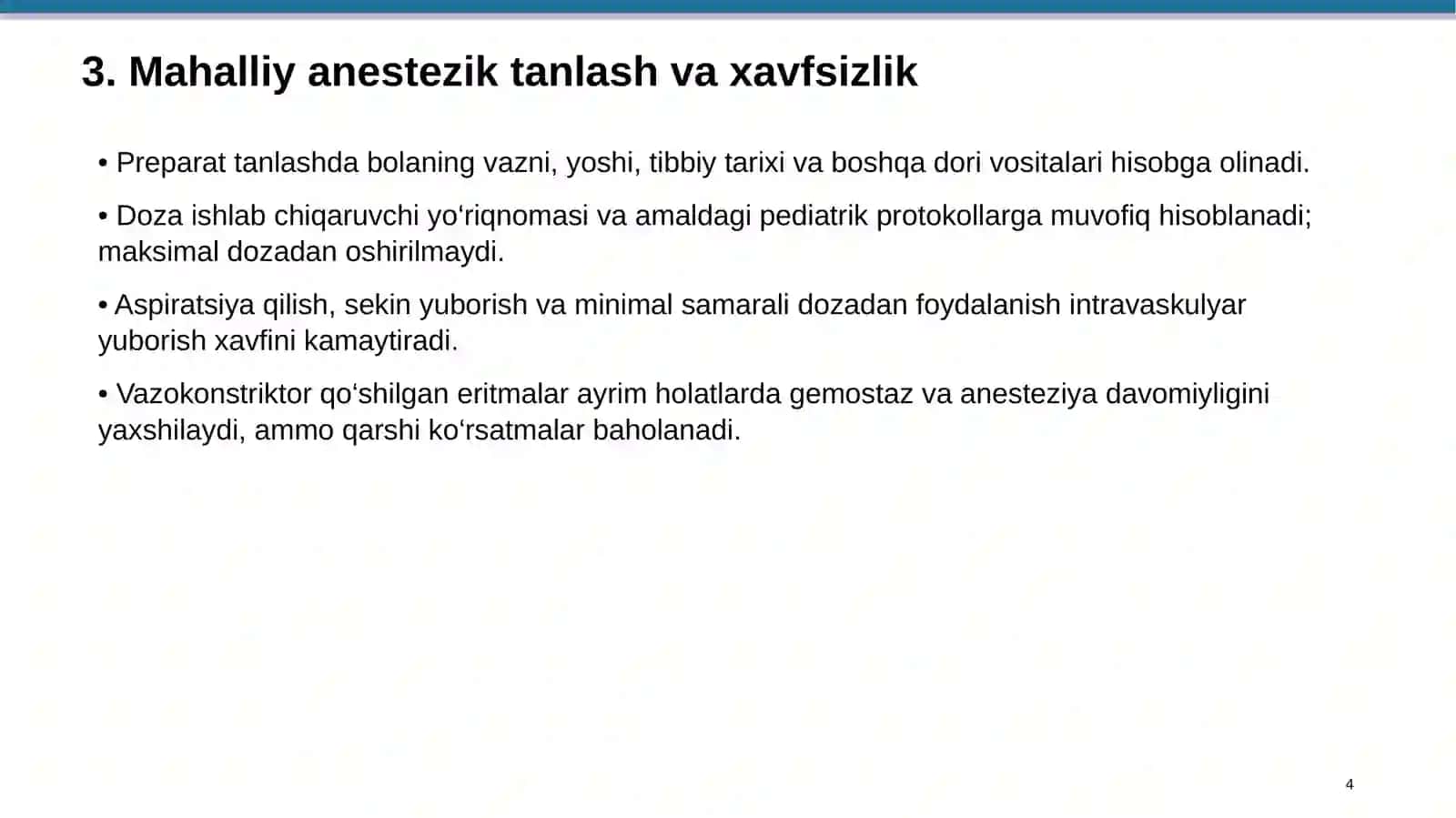 Bolalar stomatologiyasida og'riqsizlantirish va tish olish 4