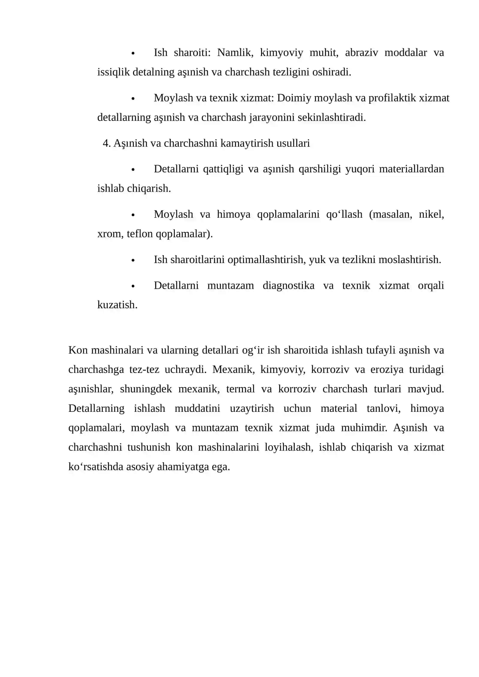 Kon mashina detallari materiallarining aşınish va charchash turlari 4