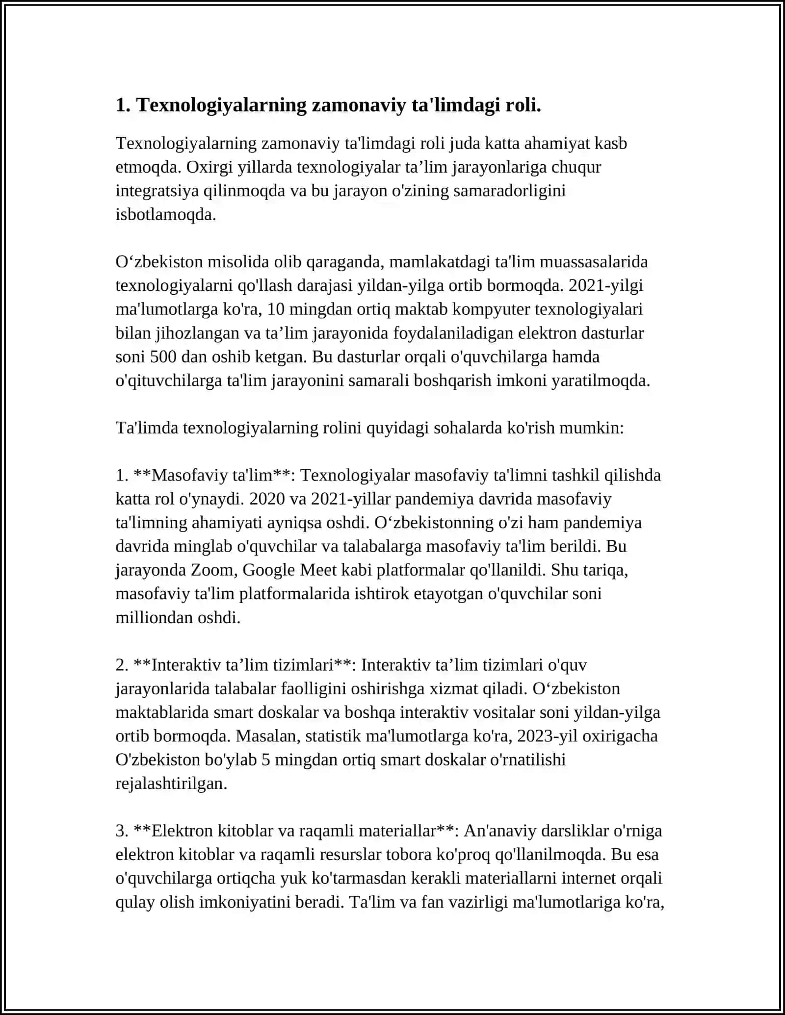 TEXNALOGIYALARNING QISQACHA MAZMUNI.G.K.SELEVKONING ZAMONAVIY TA’LIM TEXNOLOGIYALARI HAQIDA REFERAT 4