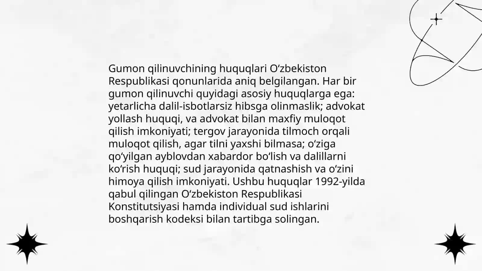Jinoyat ishida gumon qilinuvchi tariqasida va ayblanuvchi tariqasida ishtirok etishga jalb qilish 4