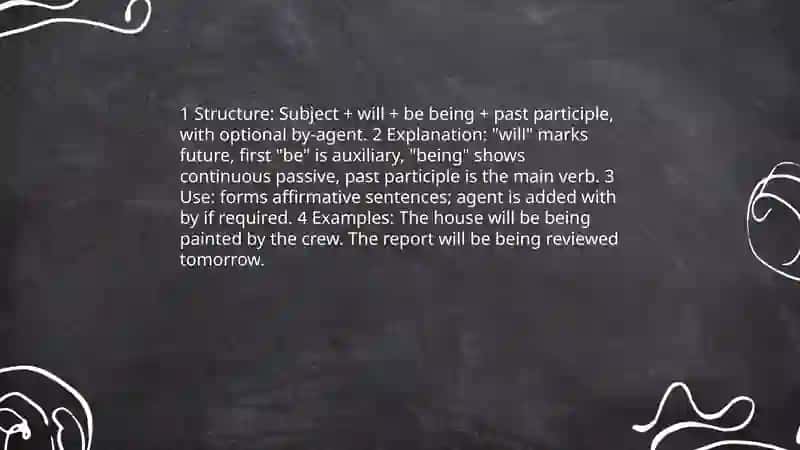 Future Continuos Passive 4