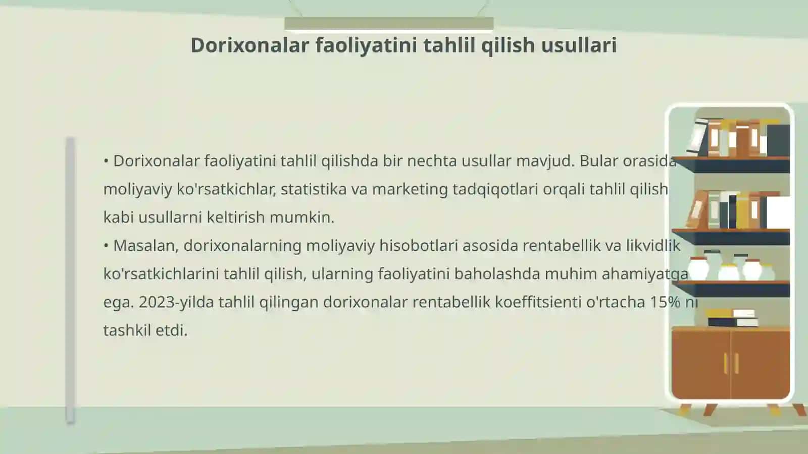Dorixonalar faoliyatining iqtisodiy tahlil manbalari 4