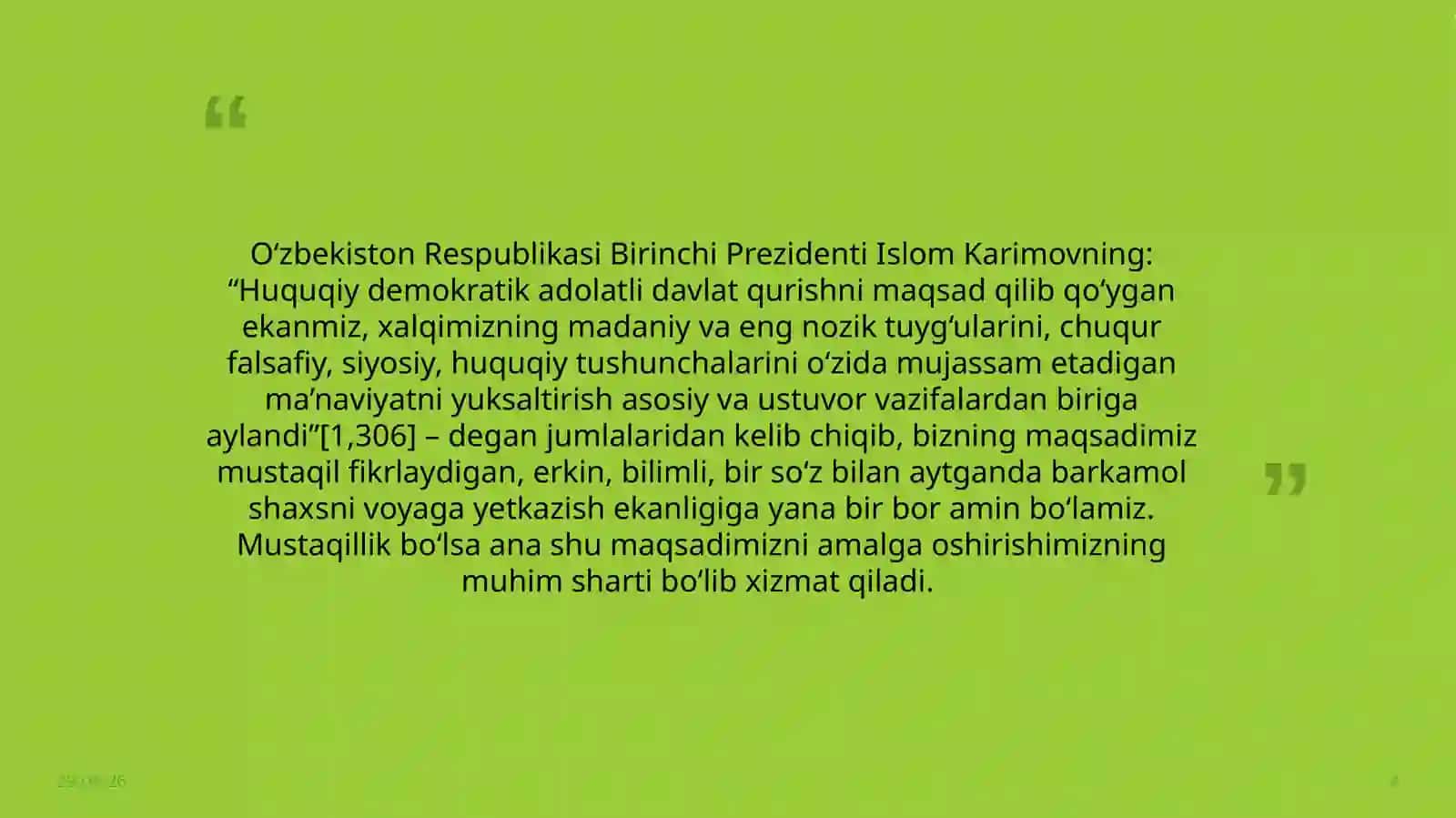Boshlangʻich taʼlimda tarbiya fanidan tayyorlagan mustaqil ishi 4