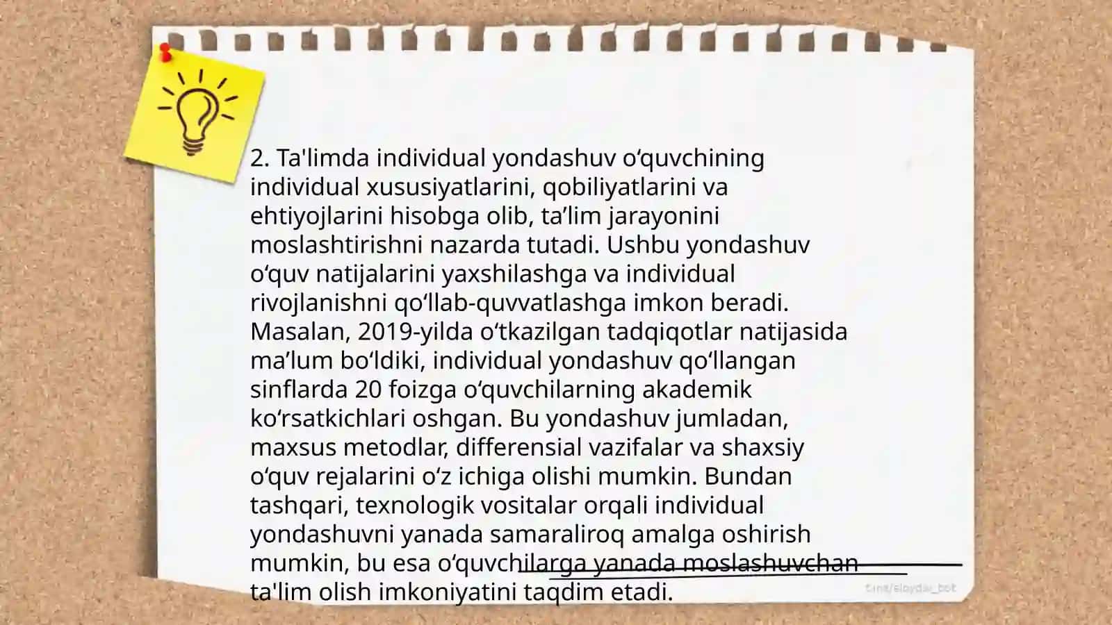 Shaxsga yo'naltirilgan yondashuv asosida ta'lim tarbiya jarayonini rejalashtirish 4