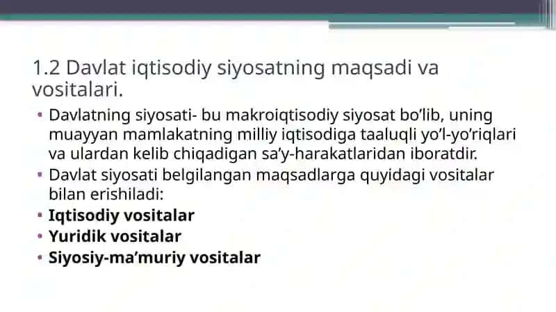 Iqtisodiyotni Davlat Tomonidan Boshqarishning Nazariy Asoslari 4