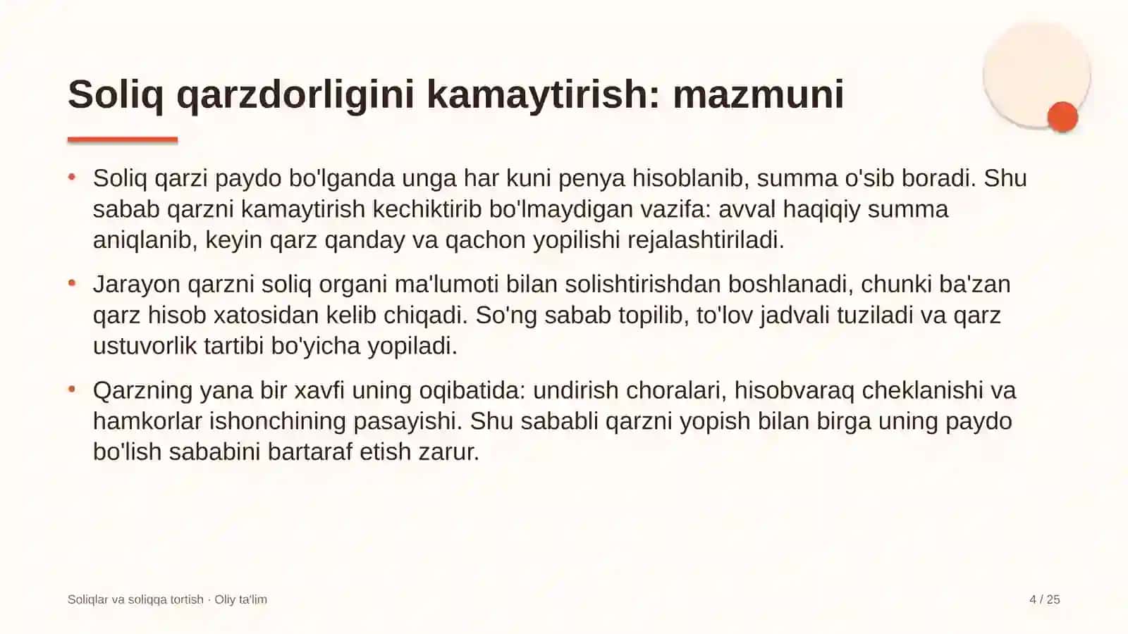 Dezinfeksiya xizmatlarida soliq qarzdorligini kamaytirish 4
