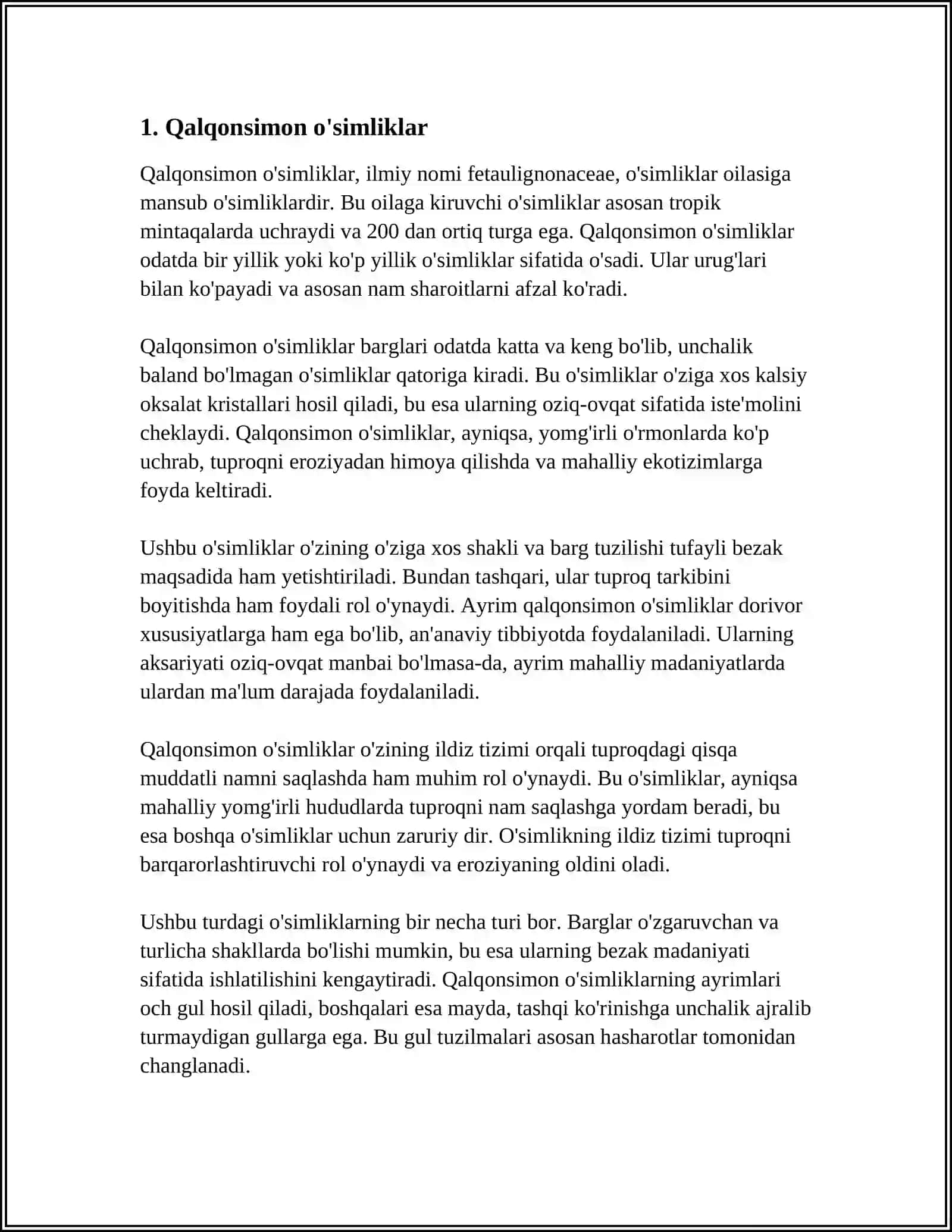 Qalqonsimon o'simliklar 4