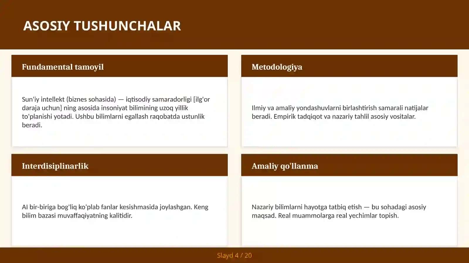 Sun'iy Intellekt (Biznes Sohasida) - Iqtisodiy Samaradorligi [Ilg'or Daraja Uchun] 4
