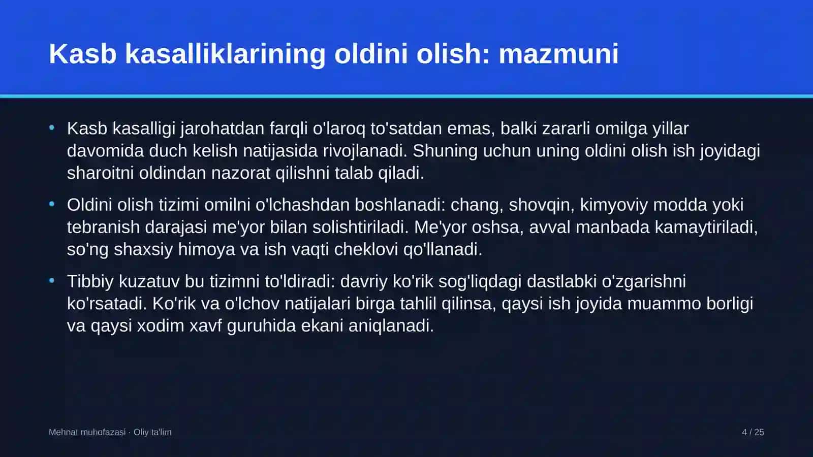 Chiqindilarni qayta ishlash korxonalarida kasb kasalliklarining oldini olish 4