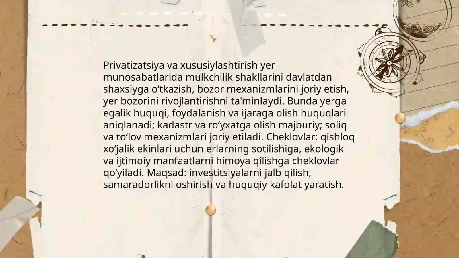 Bozor iqtisodiyoti sharoitida yer resurslarini boshqarishning o'ziga xos xususiyatlari 4