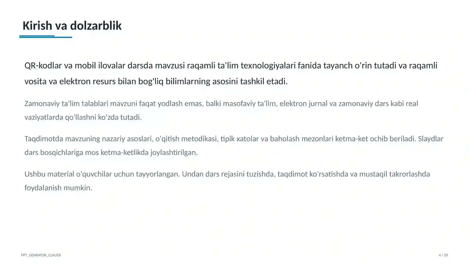 QR-kodlar va mobil ilovalar darsda 4