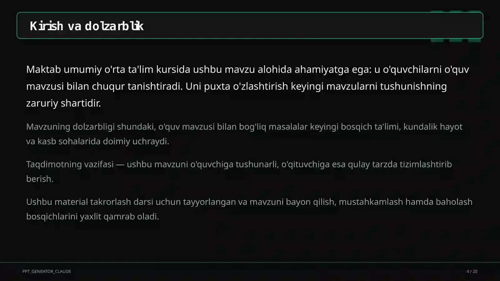 Insho va yozma ishlarni avtomatik tekshirish: imkoniyatlar va chegaralar 4