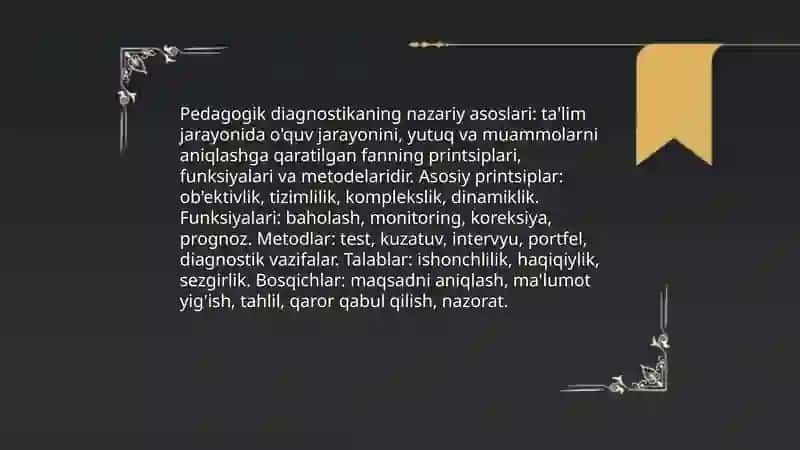 Pedagogik diagnostika 4