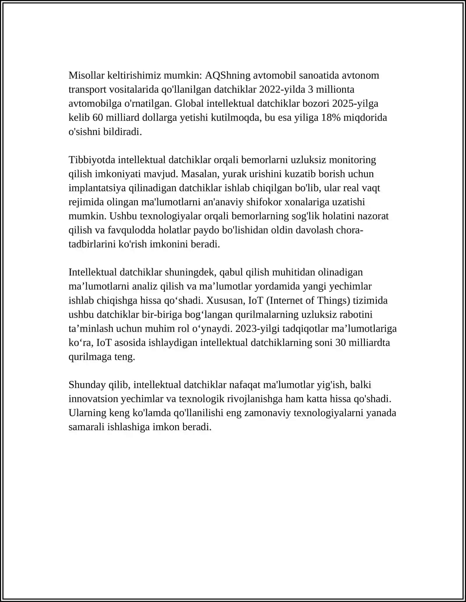 Intellektual datchiklar tushunchasi 4
