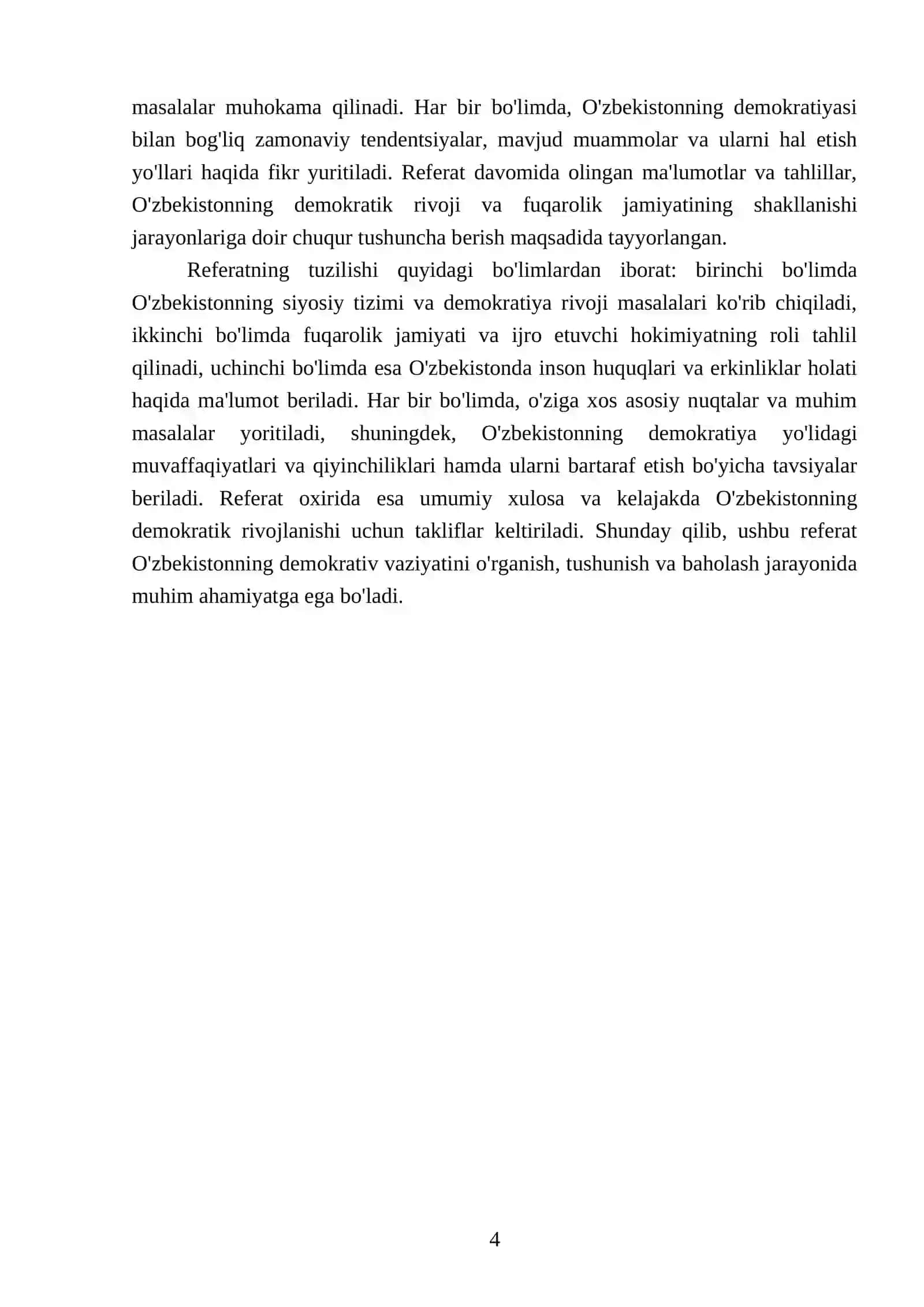 O'zbekistonning demokrativ vaziyati 4