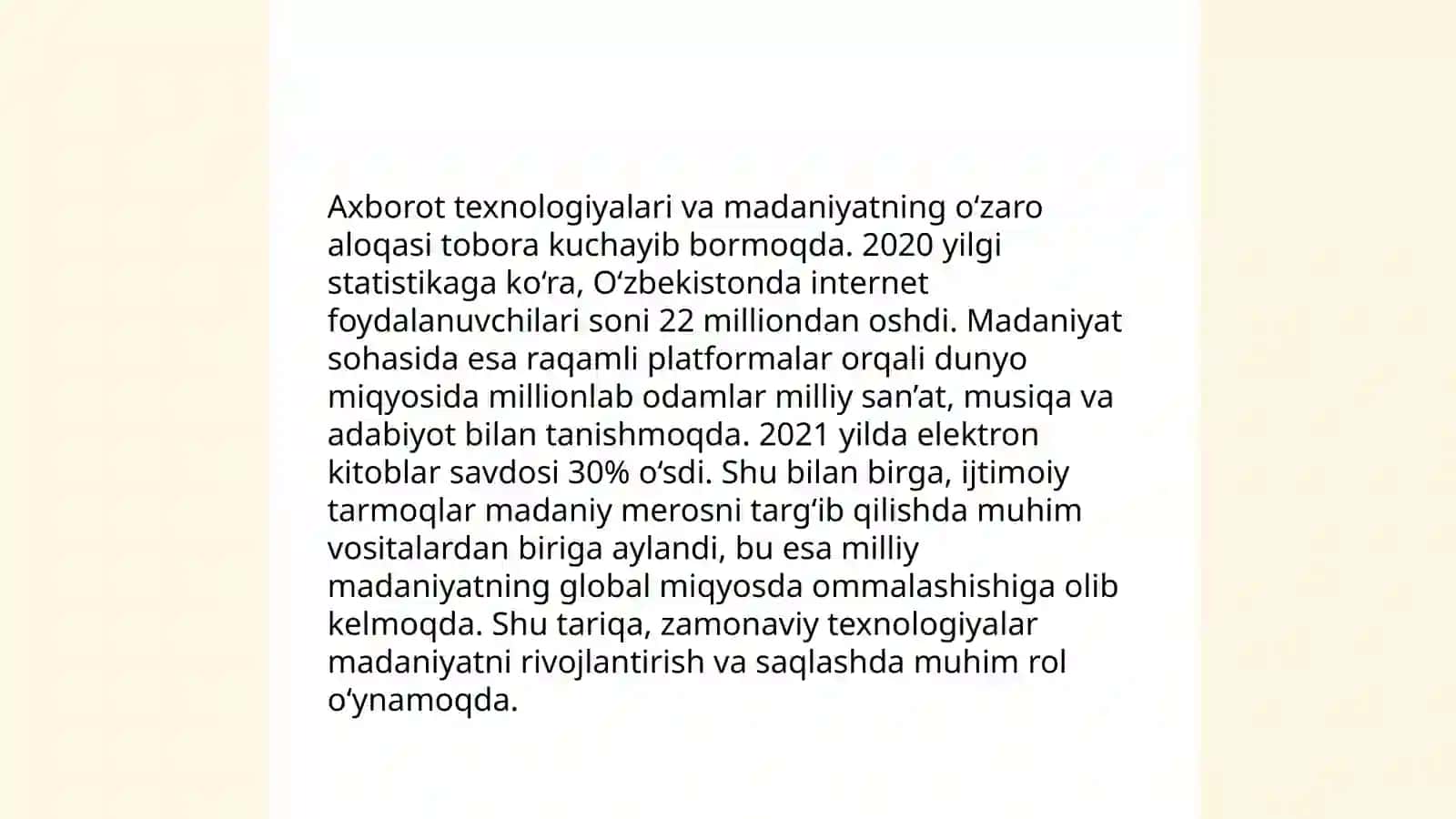 Oʻquvchilarda axborot madaniyatini shakllantirish texnologiyasi 4
