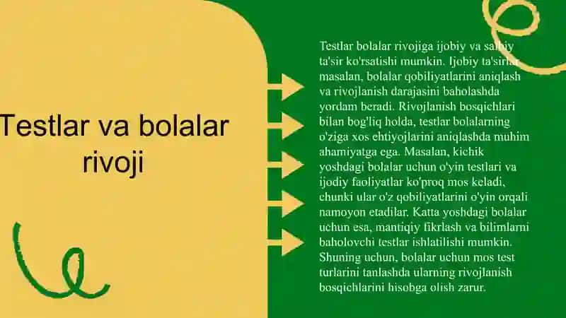 Bolalar psixologiyasida testlarni qollashdagi imkoniyat va chegaralanishlar 4