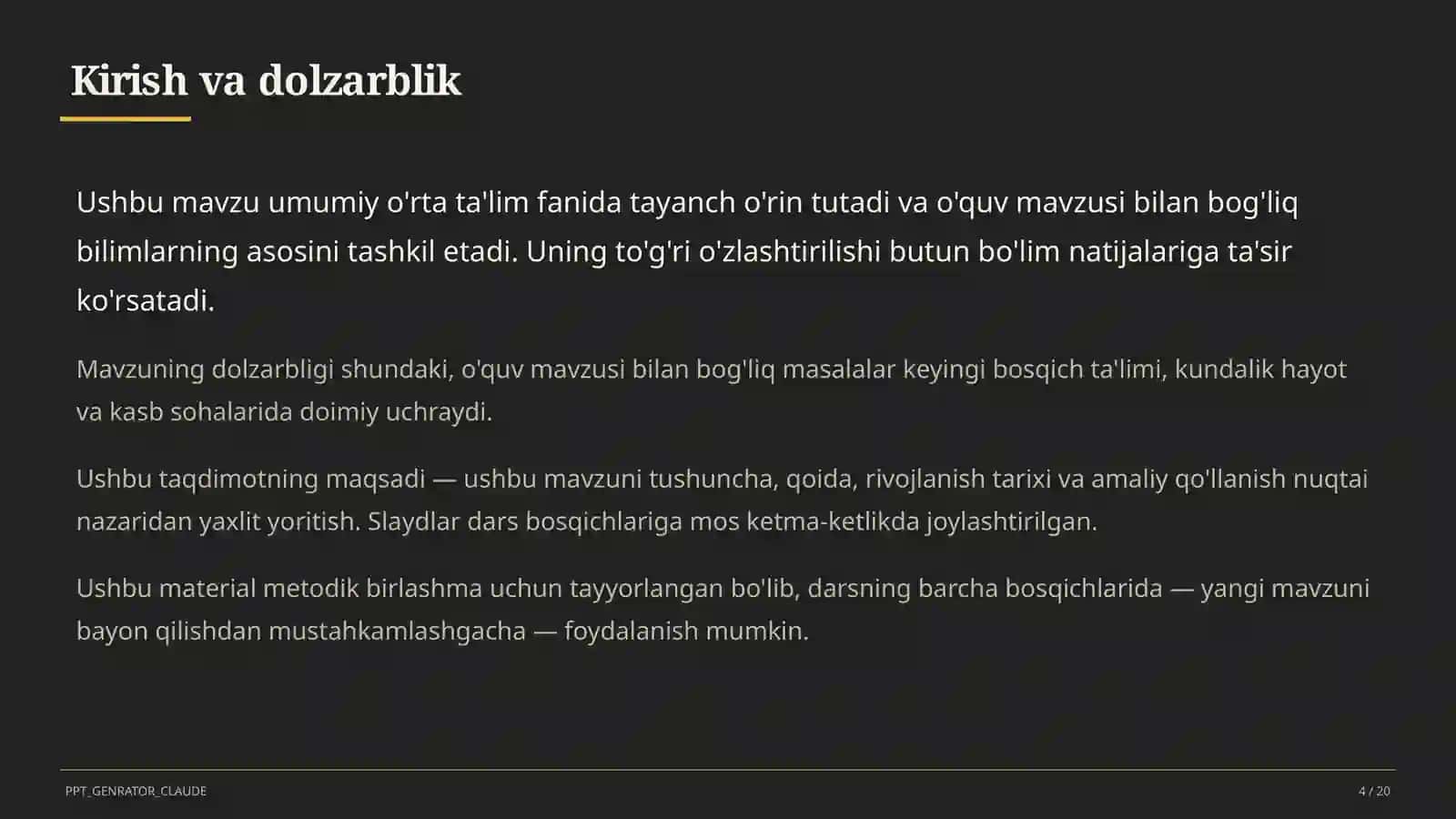Kriterial baholash tizimi: mezonlar asosida adolatli va shaffof baholash 4