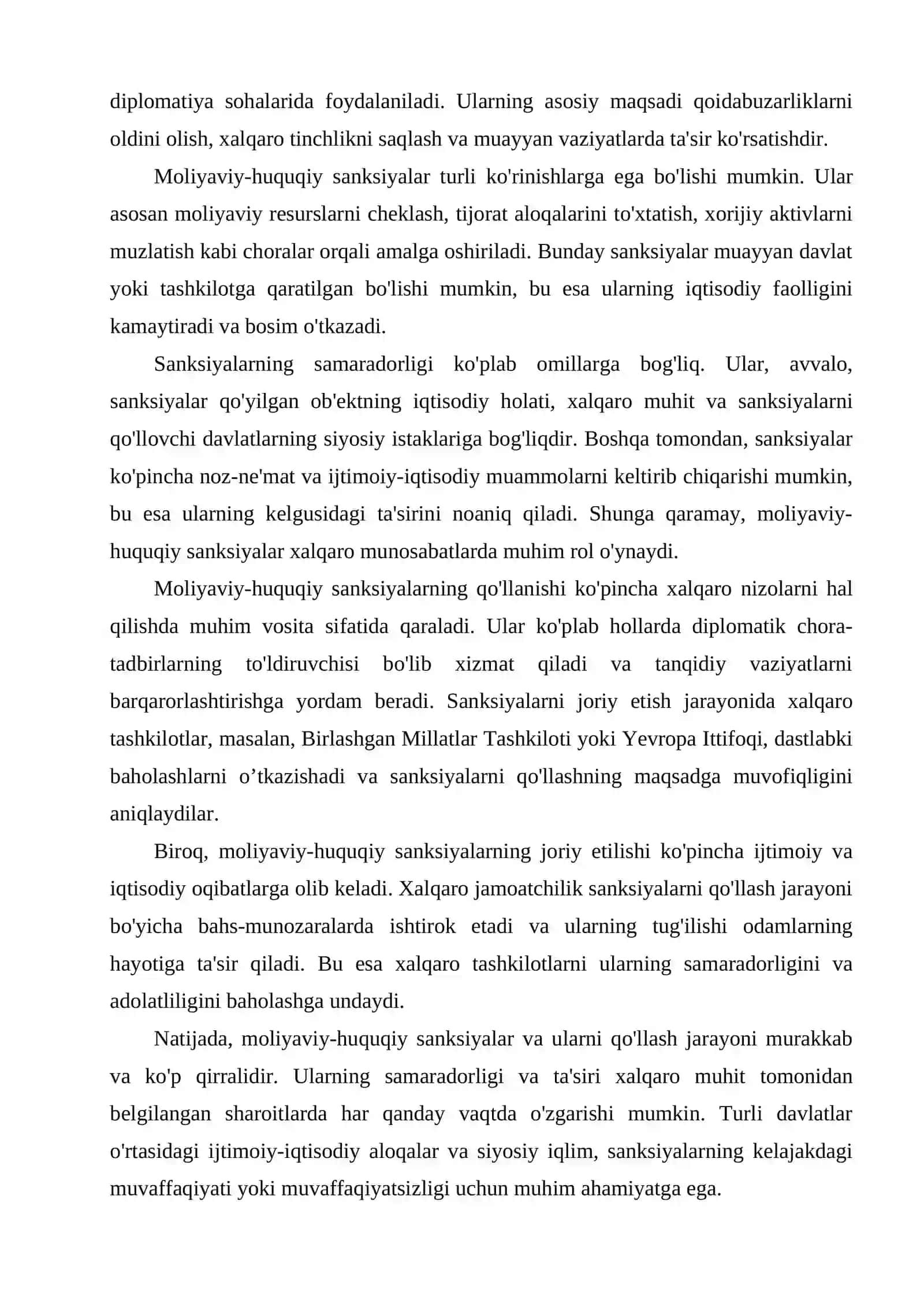 Moliyaviy-huquqiy sanksiyalar: mazmuni va turlari 4
