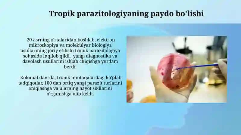 Parazitalogiya fanining qisqacha rivojlanish tarixi 4
